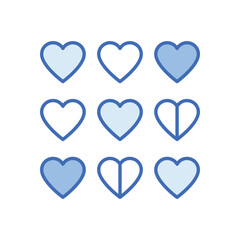 Heart vector icon