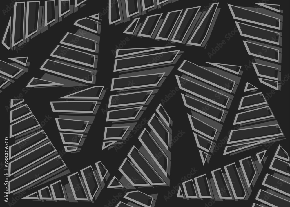 Poster minimalist background with abstract triangle stripe pattern