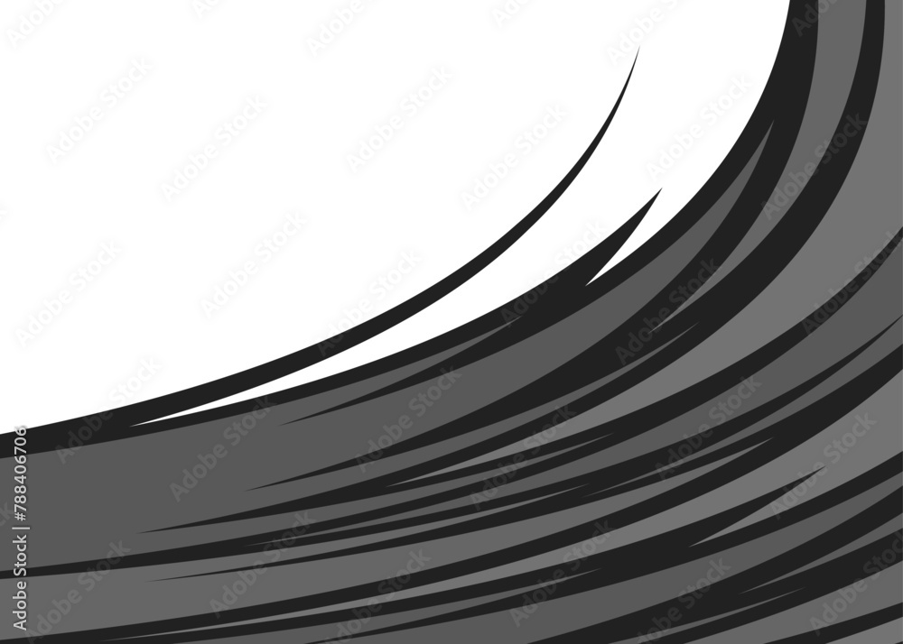 Poster abstract background with curved spike line pattern and with some copy space area