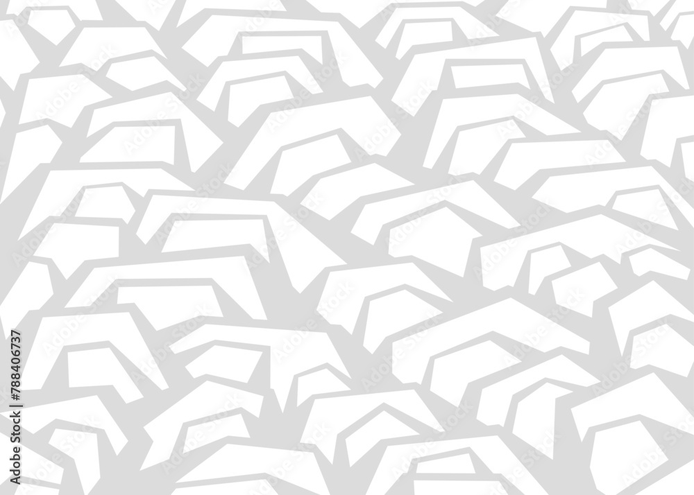 Poster abstract background with seamless irregular staircase line pattern