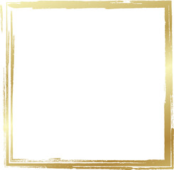 Obraz premium Gold square frames brush. Design elements