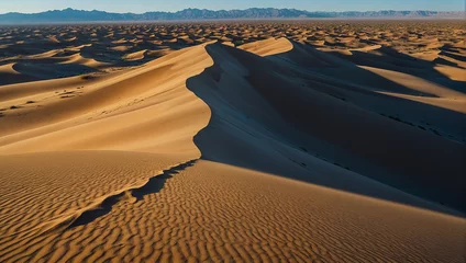 Gordijnen A sand dune in the middle of a desert   © muheeb