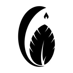 leaf icon illustration vector