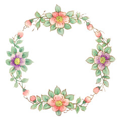 Vintage png floral frame, remixed from Noritake factory china porcelain tableware design