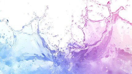 Splash of water on a white background. 3d rendering, 3d illustration.