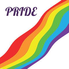 abstract rainbow background for pride month. vector illustration
