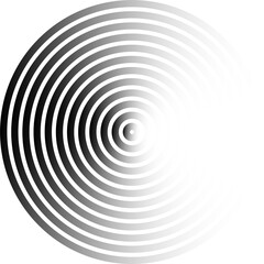 Circle lines gradient. Creative design