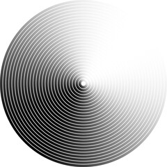 Obraz premium Circle lines gradient. Creative design