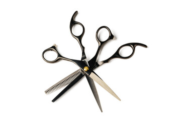 Scissors for haircuts isolated on white background - 788415385