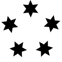 Circle made out of stars