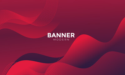 Abstract dark red curve background. Vector illustration