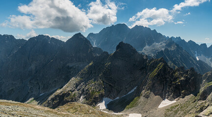 High Tatras wirh highest Gerlachovsky stit mountain peak in Slovakia