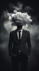 man under great pressure