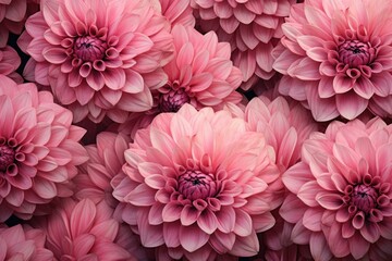 Feminine Pastel pink flowers in silk textile petal. Flora fresh hold elegance bright. Generate Ai