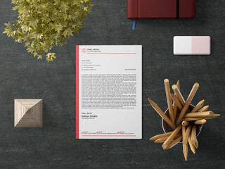 Modern and minimal business letterhead
