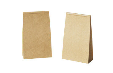 종이 테이크아웃 봉투 목업 Kraft Paper Takeout Bag Mock up