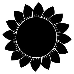 sunflowers blossom glyph icon