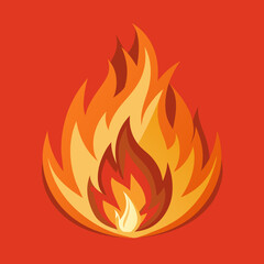 illustration of a fire