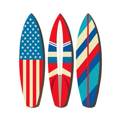 Surfboards, Surfing the Sunset: Vibrant Boards Await