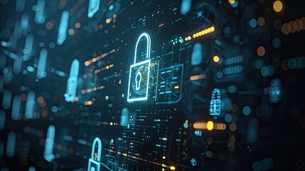 Fototapeta premium secure data transmission over public Wi-Fi networks
