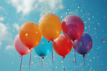 Ecstatic Green Helium Balloons: Vivid Colorful Groundwork in a Positive, Warm Birthday Infrastructure
