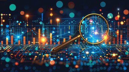 A compelling perspective on stock market growth, business investing, and data concepts