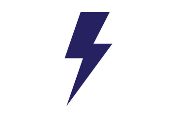 Lightning bolt expertise flat icon.