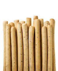 Grissini, bread sticks on a white background. Isolated - 788441332