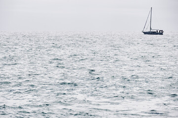 Sailing boat in the Mediterranean Sea.