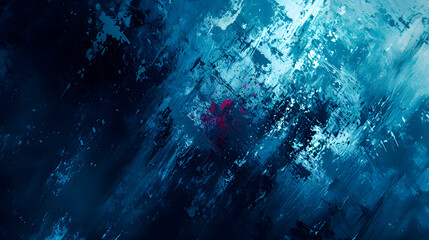 Naklejka premium An abstract grunge background, dark cyan background. 3D rendering 