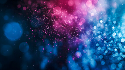 Fototapeta premium Abstract Red and blue Lights Background Vector. Bokeh light fractal beauty, neon effects, 3D rendering