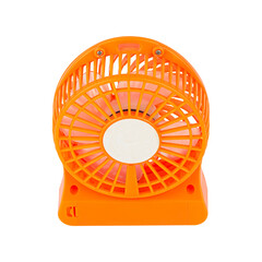 Portable table fan isolated from background