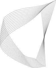 Dynamic lines in square logo, symbol, icons, monogram