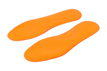 universal size shoe insoles isolated from background