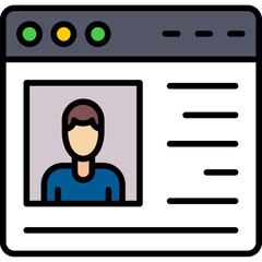 Online Resume Icon
