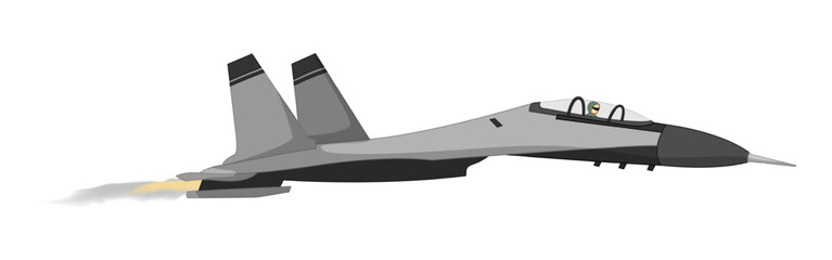 Vector illustration of air jet on transparent background