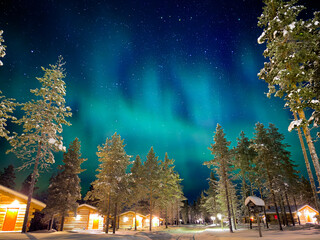 Aurora Borealis at Kakslauttanen Arctic Resort