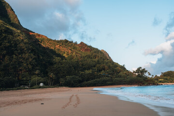 Hawaii beach in the morning