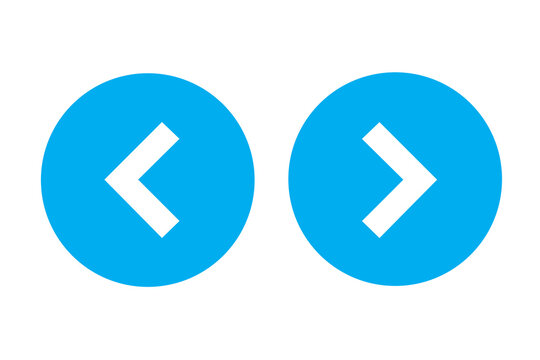 Left right or back next icon button vector.