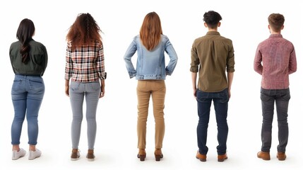 a group of people standing next to each other