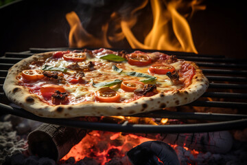 Wood-Fired Pepperoni Pizza - 788463598
