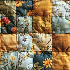 Seamless texture of patchwork quilt, boho style - 788463924