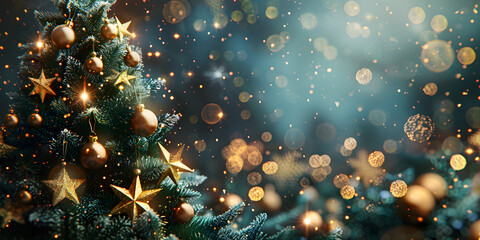 Obraz na płótnie Canvas Christmas Holiday Themed Background Wallpaper
