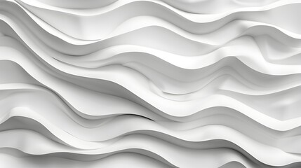 Obraz premium Modern Elegance: Stunning 3D Waves Wall Panel for Sleek Interior Design