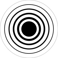 Circle blend line frame template design. Design elements