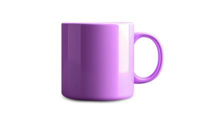 purple mug Isolated on a transparent background. This image can be used with PNG cutouts or path cutouts. This is to ensure that it blends seamlessly into the design.