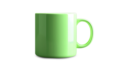 mug with round bottom isolated on transparent background. This image can be used with a PNG cut image or cut path image to ensure it blends seamlessly into the design.