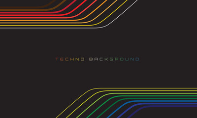 Fully editable futuristic abstract and techno style backgroud vector