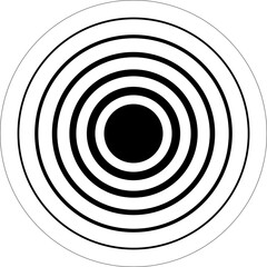 Circle blend line frame template design. Design elements