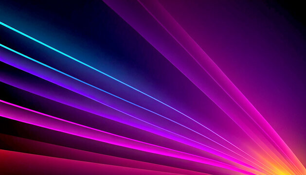 Modern trendy gradient ray neon background for project design,
